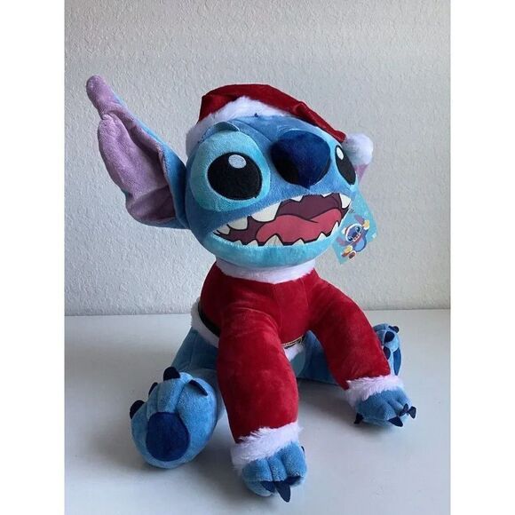 Disney Stitch Holiday Greeter 18" Christmas Santa Claus Decor Porch Door NEW - Picture 9 of 12